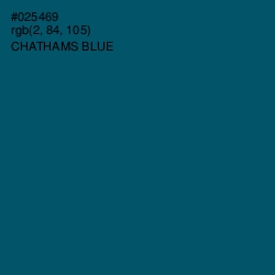 #025469 - Chathams Blue Color Image